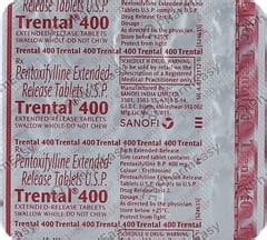 trental 400 uses and side effects.